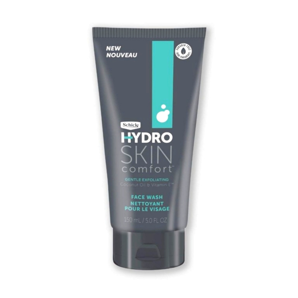Schick Hydro Skin Comfort Gentle Exfoliating Face Wash for Men